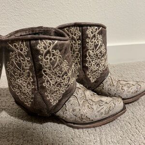 Corral Rhinestone Ankle Boots
